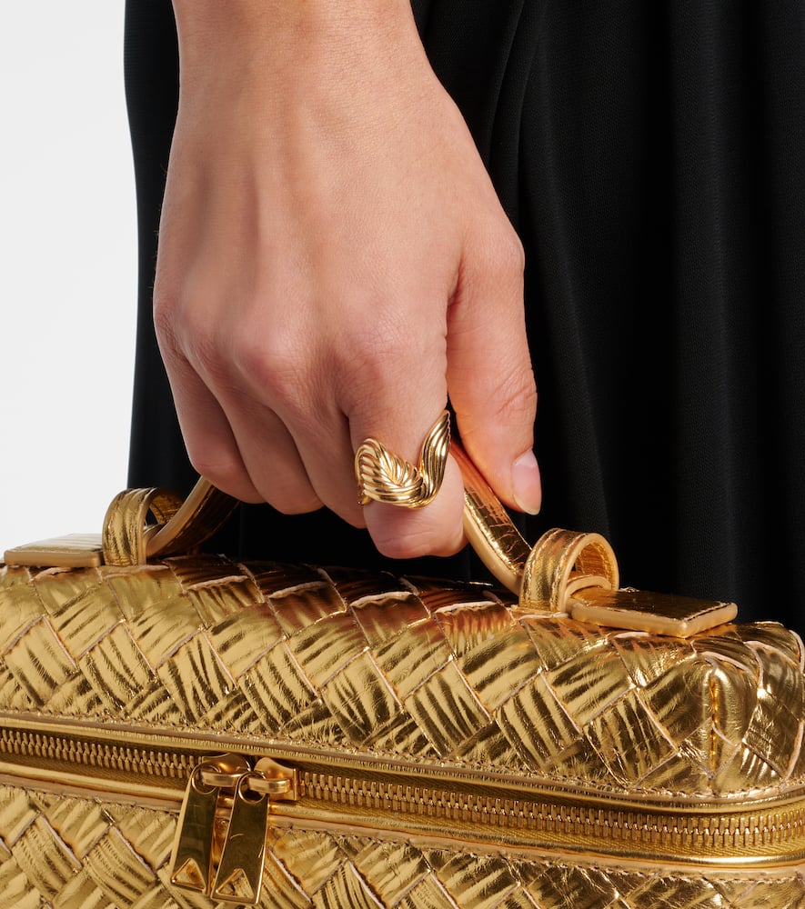 Bottega Veneta Gold-plated Sterling Silver Ring In Gold