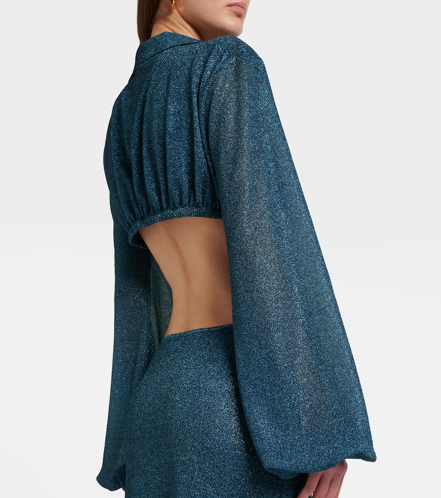  Oseree Oseree Lumiere Cutout Ring-detail Maxi Dress 
