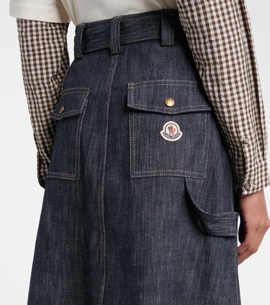  Moncler Moncler Midirock Aus Denim 