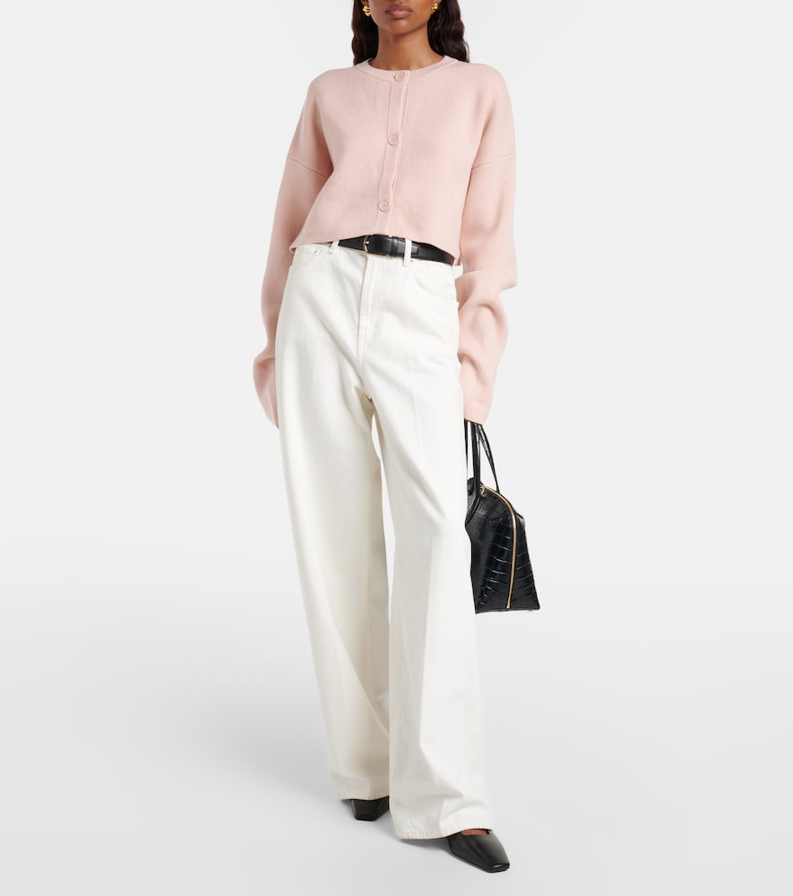  Toteme Toteme Cropped-cardigan Aus Einem Wollgemisch 