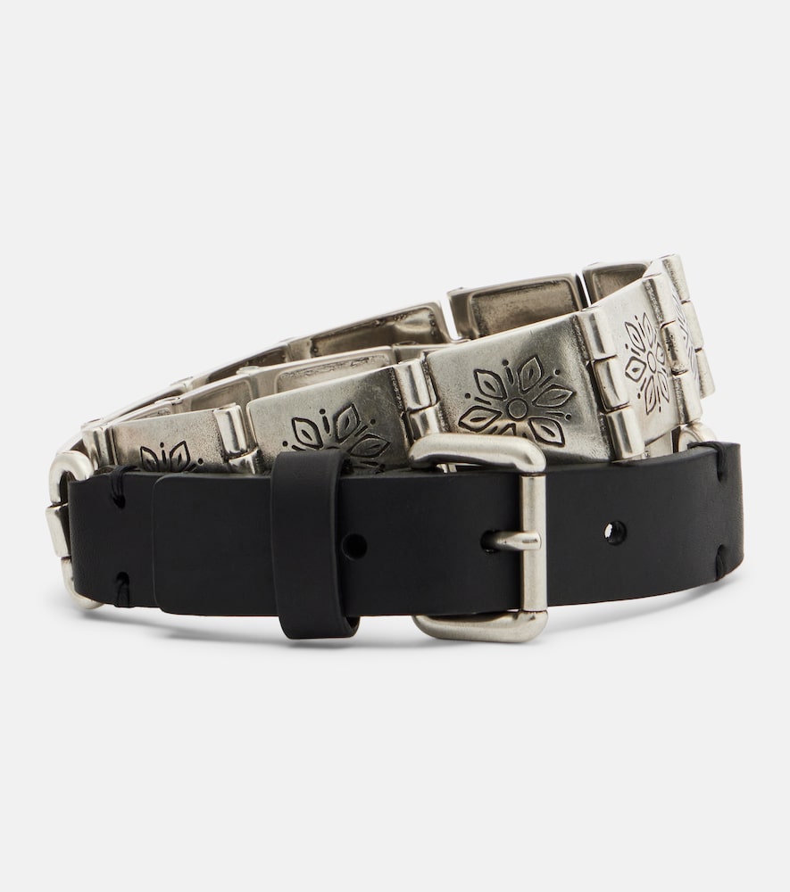 ETRO Etro Leather-trimmed belt　エトロ レザートリム ベルト