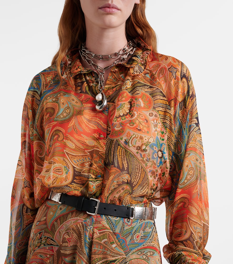  Etro Etro Leather-trimmed Belt 