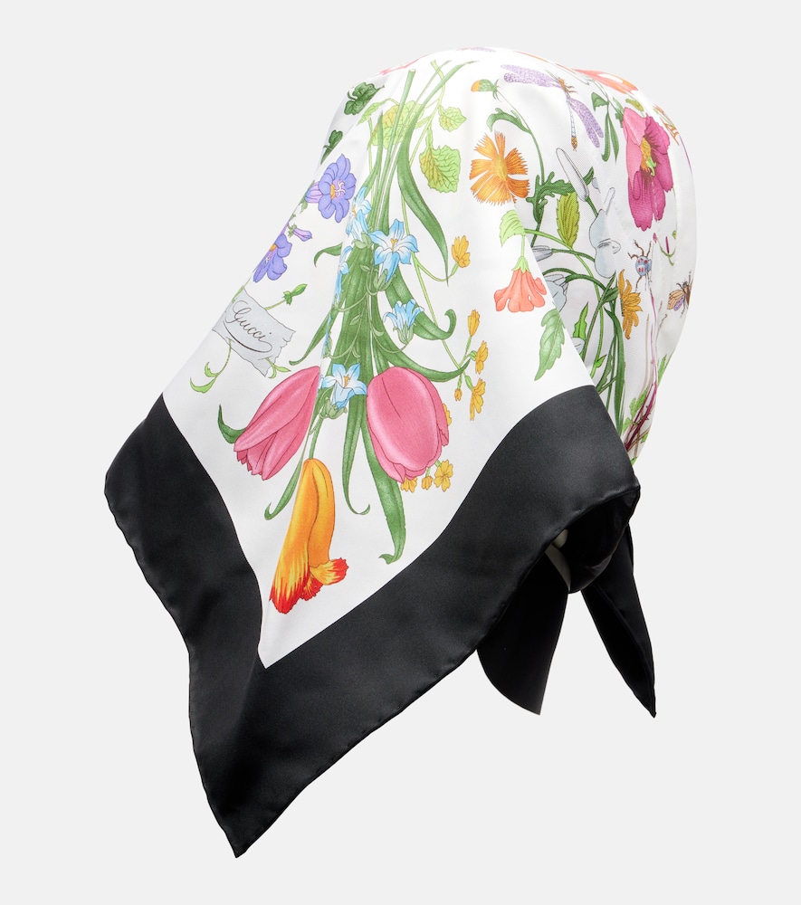 Gucci Flora Silk Twill Scarf