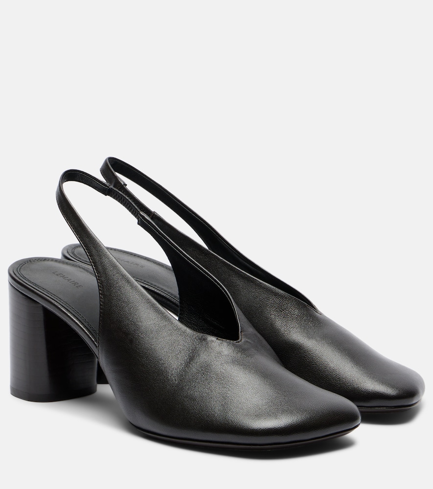Lemaire Glove leather slingback pumps