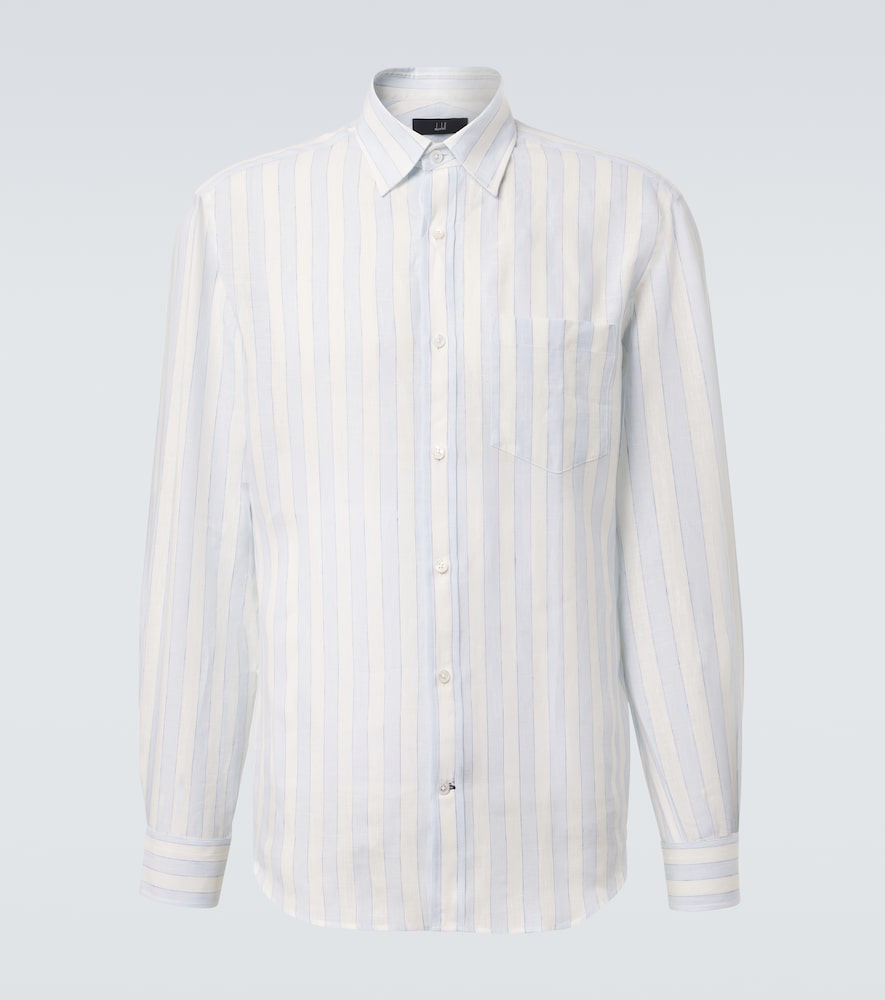 Dunhill Striped linen shirt | Thumbnail 7 Dunhill Striped linen shirt | Thumbnail 7
