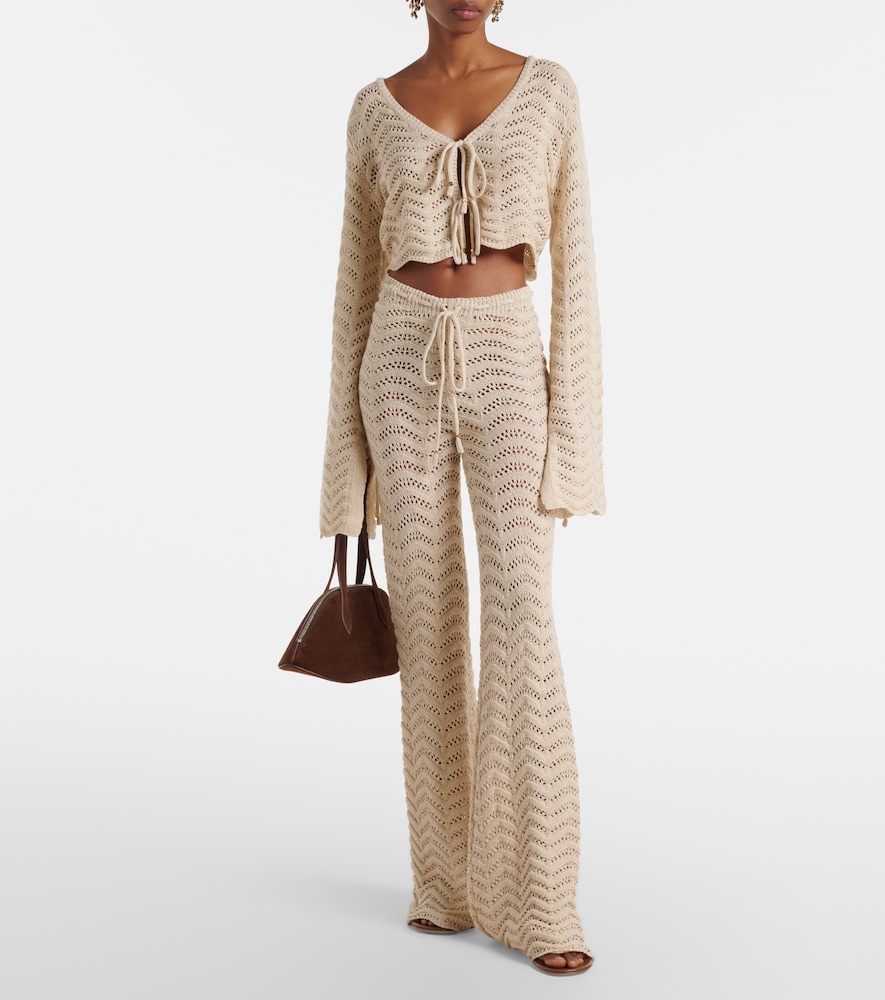 Bananhot Kim cotton-blend flared pants