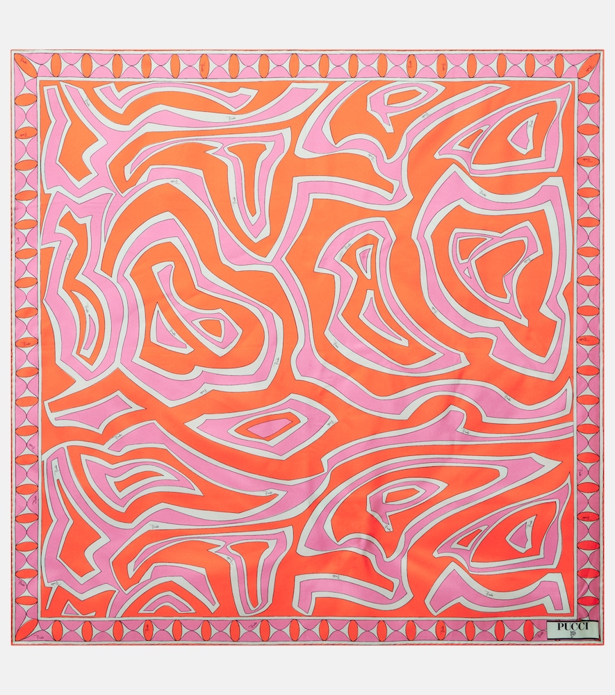 Pucci Labirinto silk twill scarf | Thumbnail 6