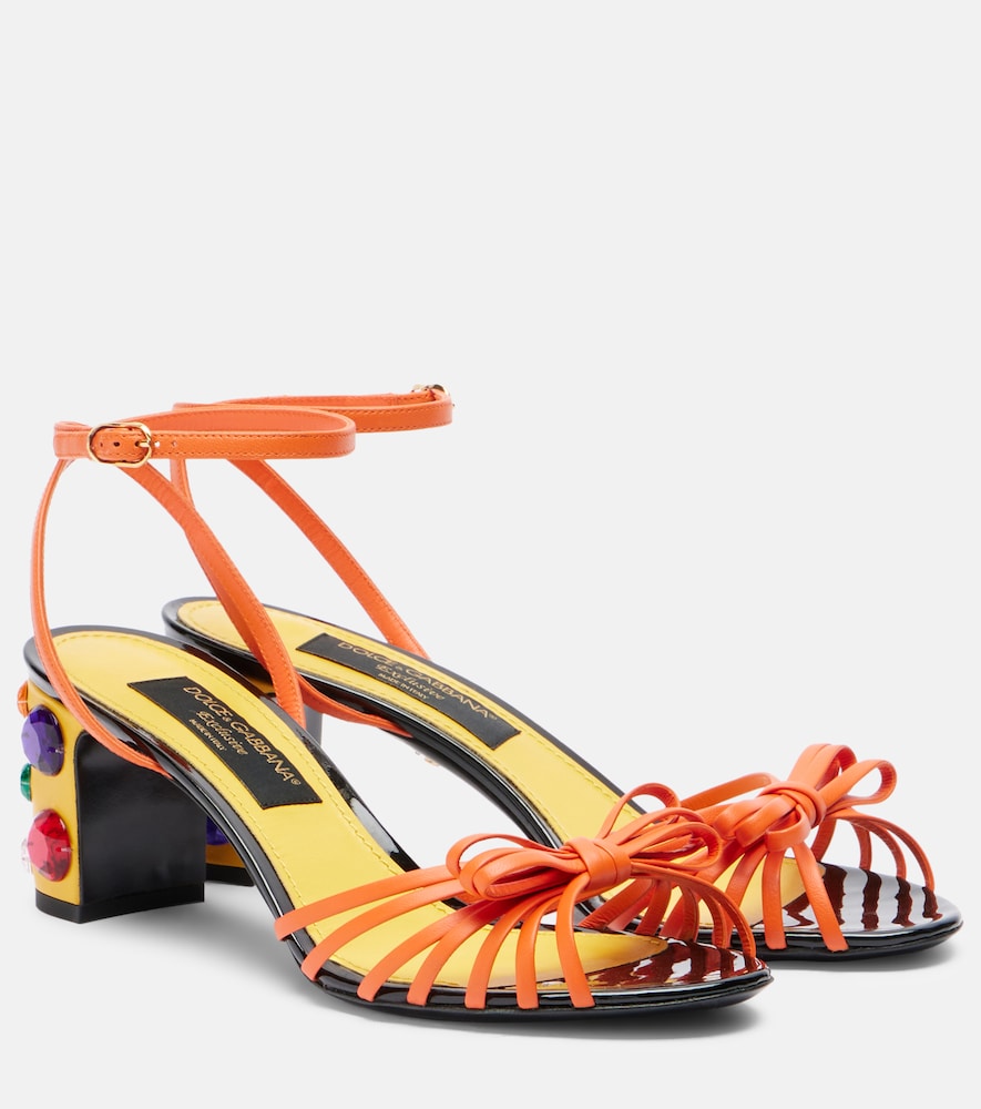 Verzierte Sandalen Keira aus Leder