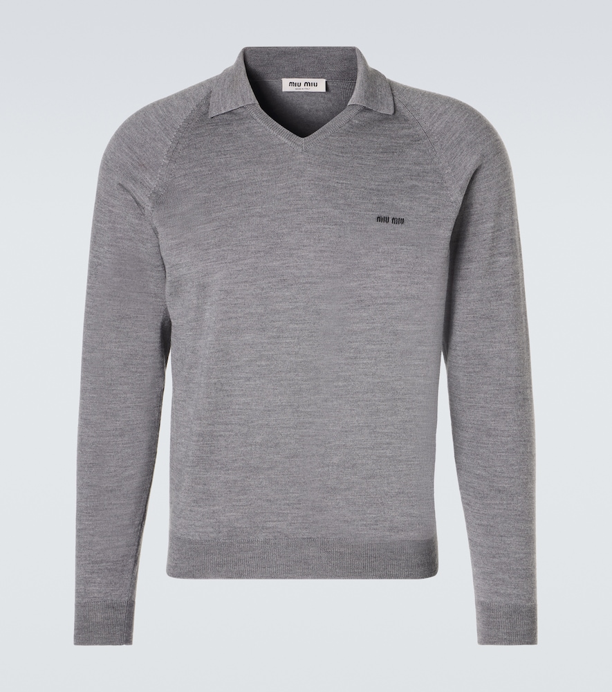 Miu Miu Virgin wool polo sweater