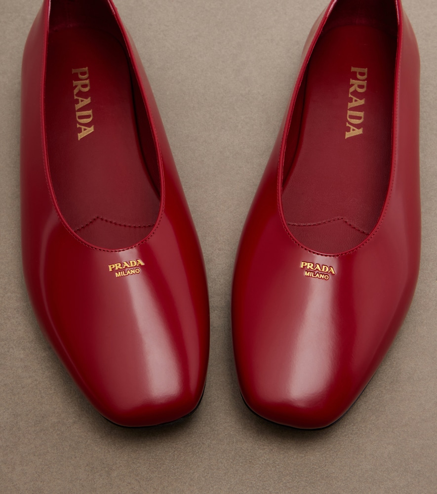  Prada Prada Ballerinas Aus Leder 