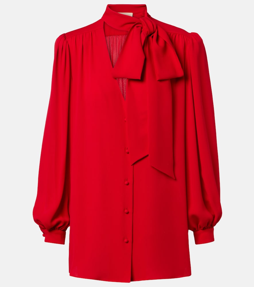 Blusa in georgette di seta