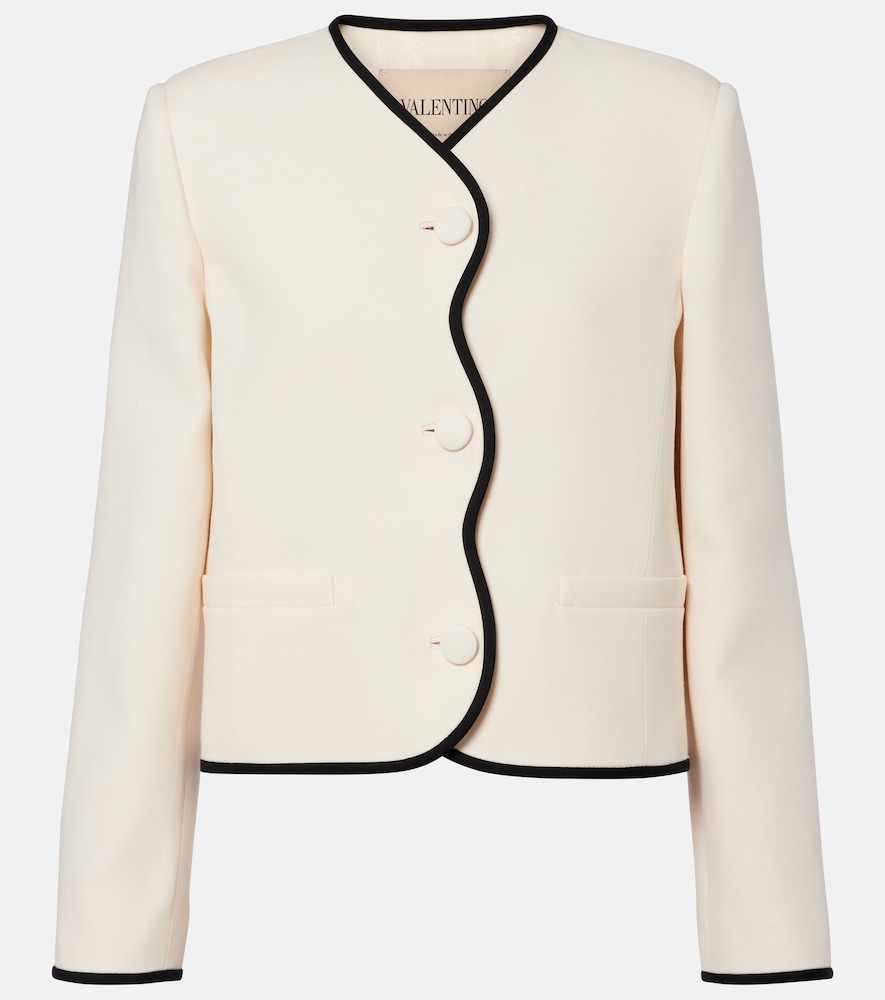 Jacke aus Crepe Couture