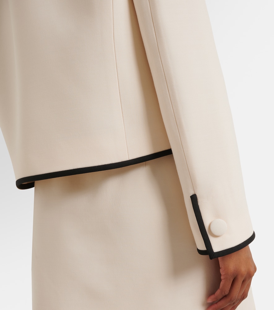 Garavani Crepe Couture Scalloped Jacket