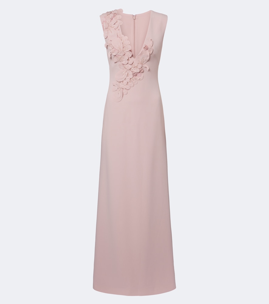 Verzierte Robe Jevi aus Crepe