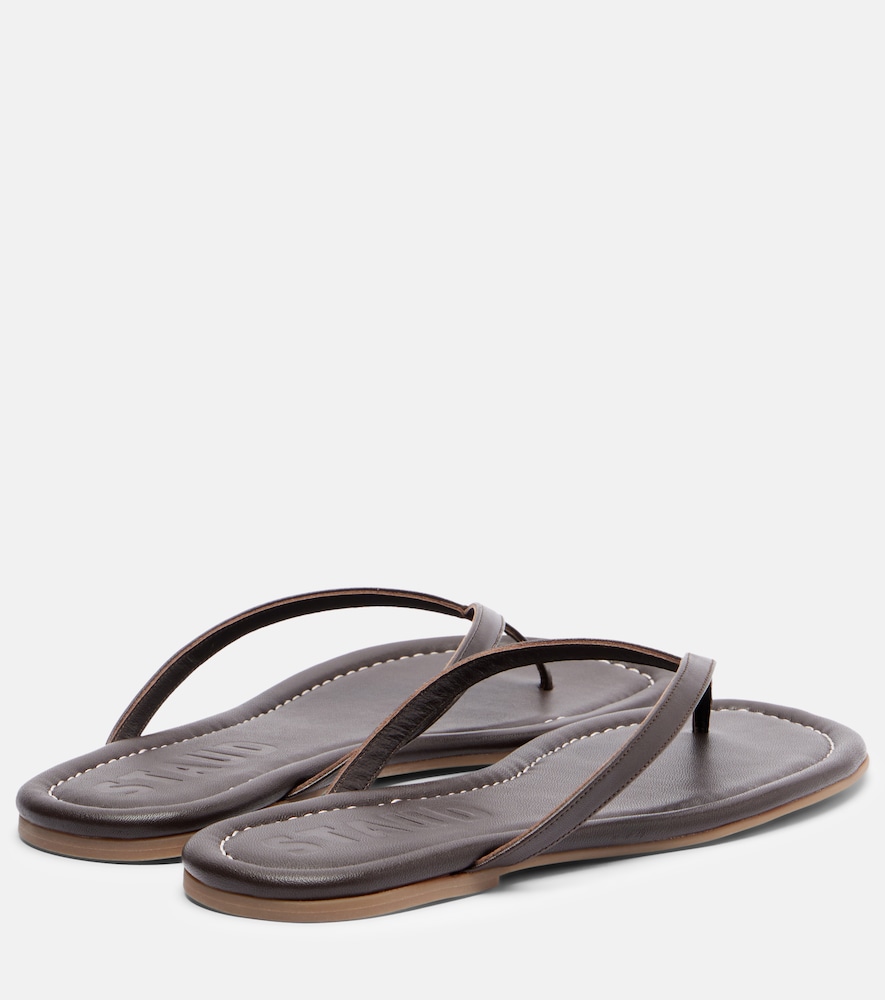  Staud Staud Freja Leather Thong Sandals 