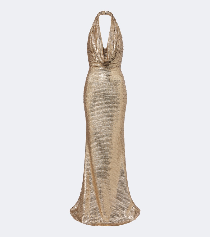 Robe mit Pailletten