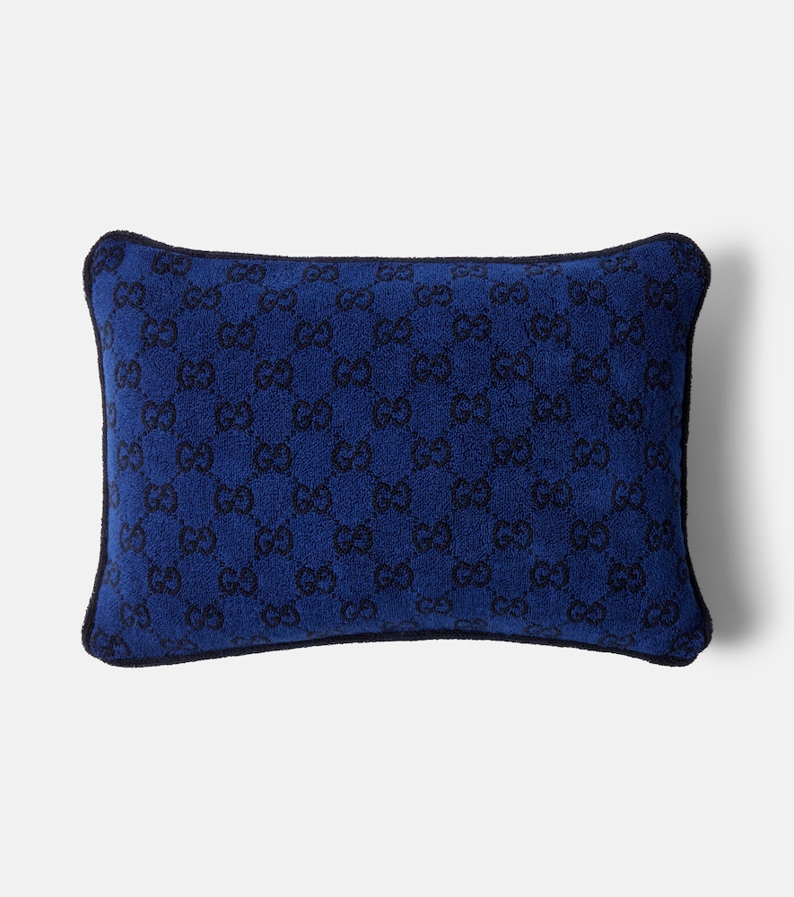 Gucci Unisex Blue Gg Cotton Cushion - Mytheresa