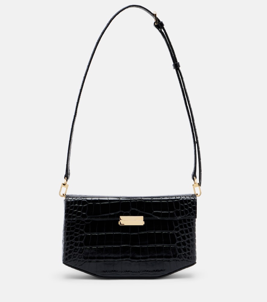 Schultertasche Clip Small aus Leder