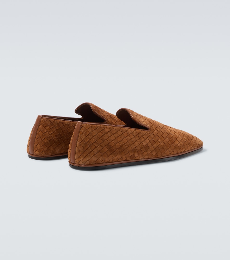 Palazzo Intrecciato Suede Slip-On Shoes