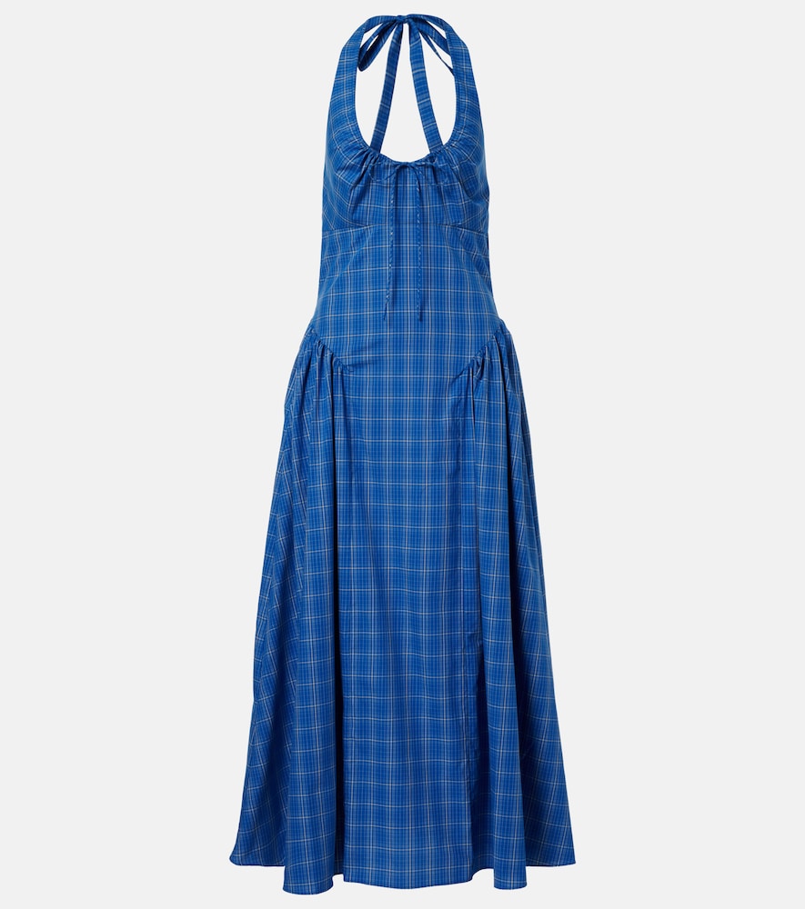Midikleid Del Ros aus Baumwolle