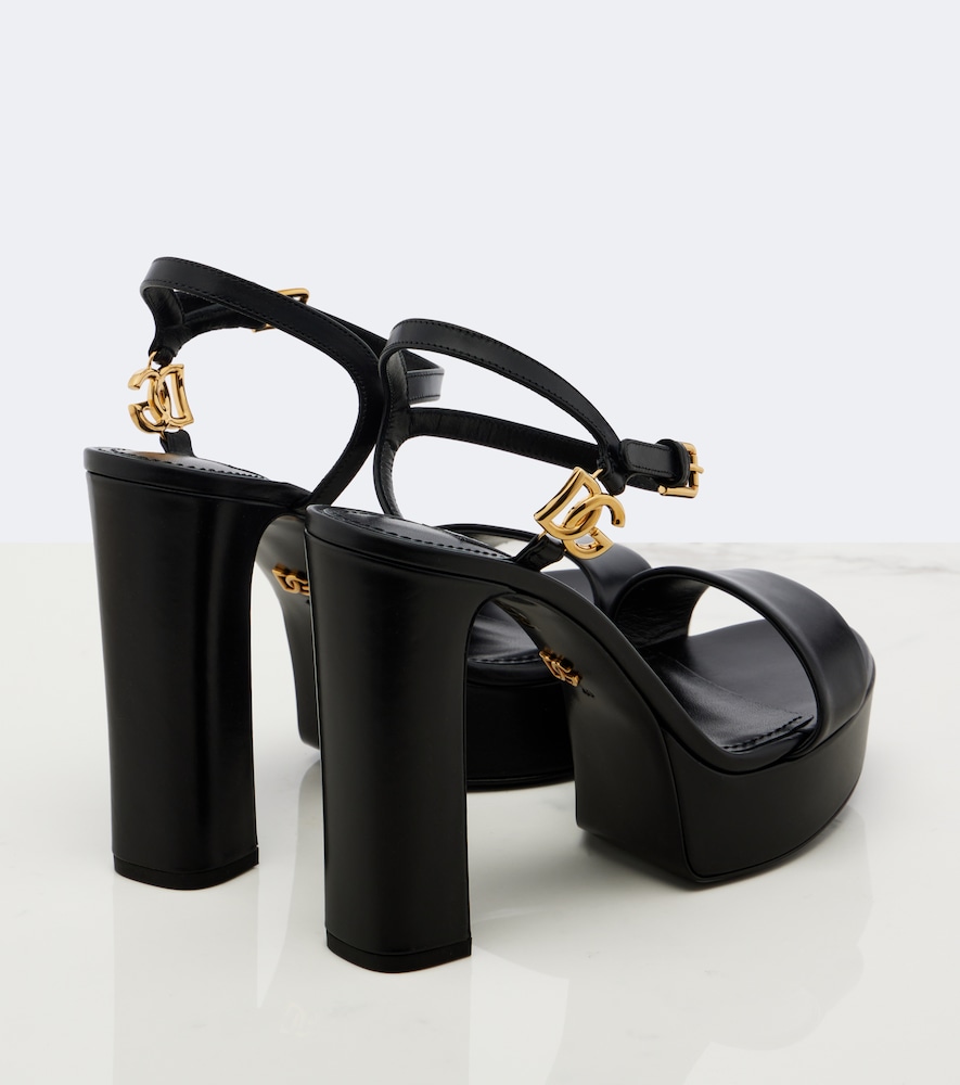 Dolce&Gabbana Dg Leather Platform Sandals