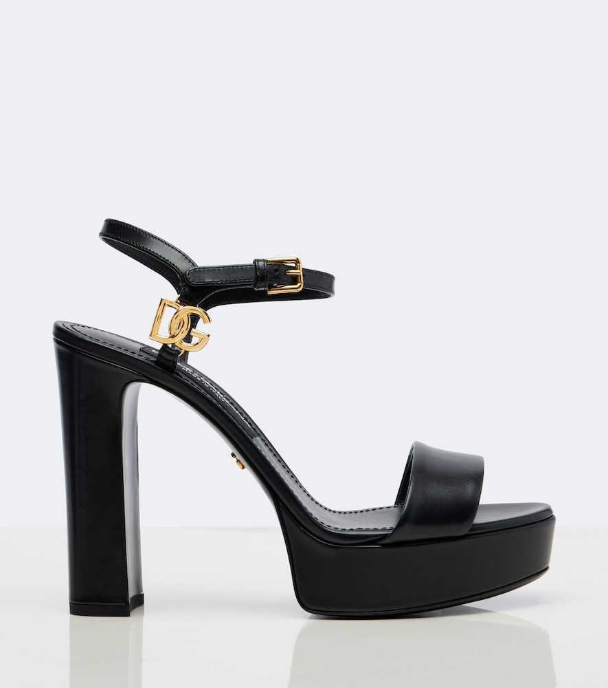 Dolce&Gabbana Dg Leather Platform Sandals