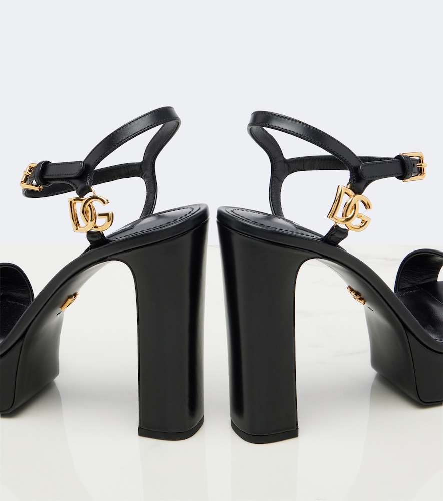 Dolce&Gabbana Dg Leather Platform Sandals