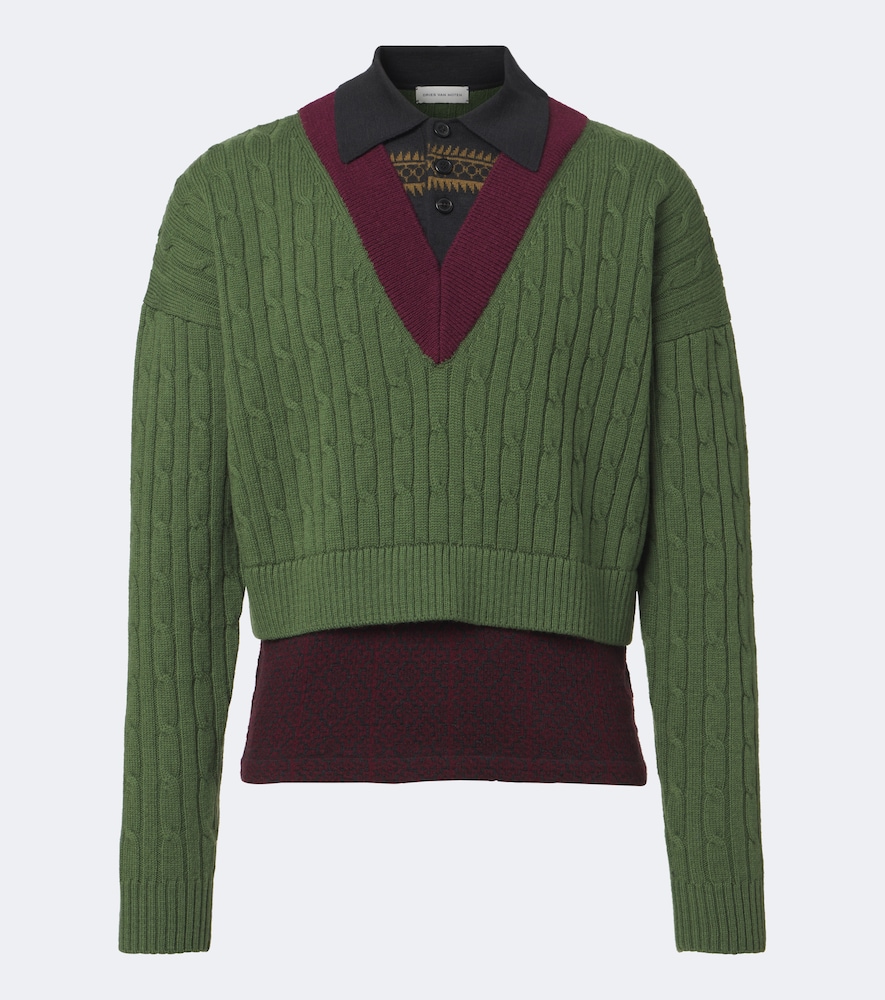 Dries Van Noten Polo en laine et coton 695 €