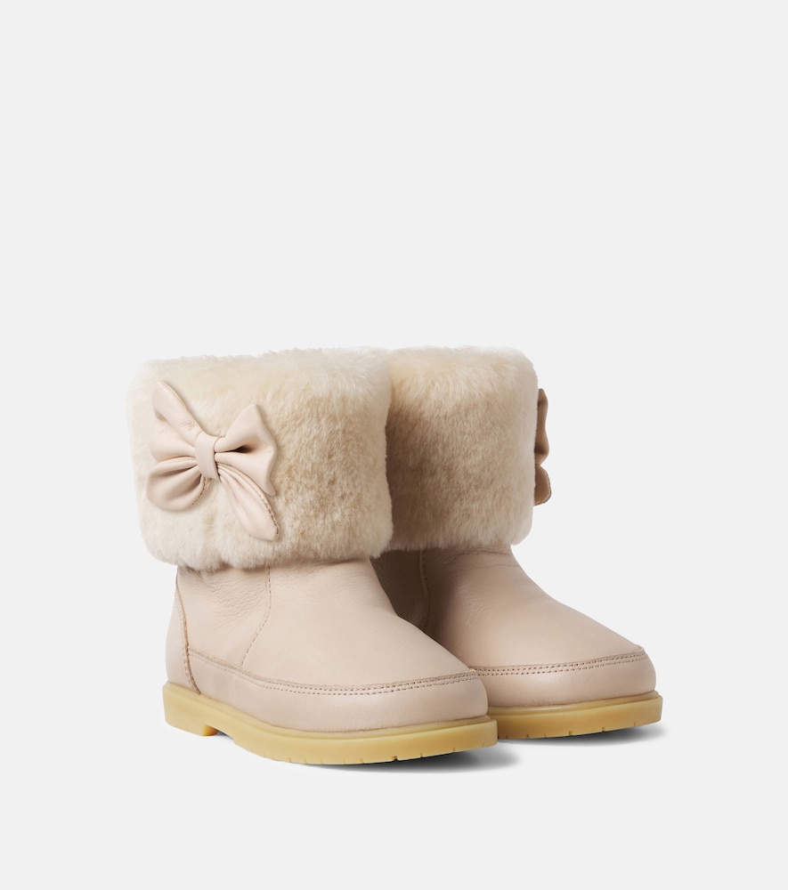 Stiefel Amarai aus Leder mit Shearling
