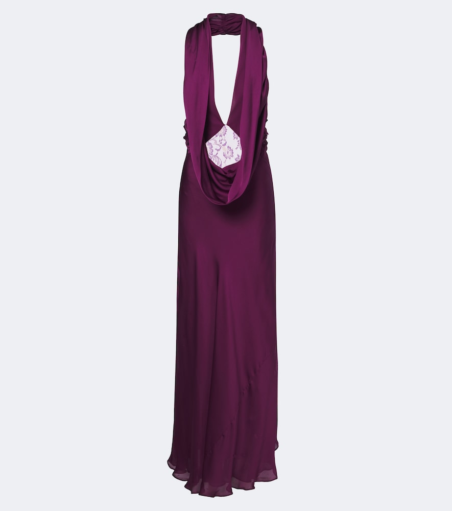Robe Cesura aus Seidensatin