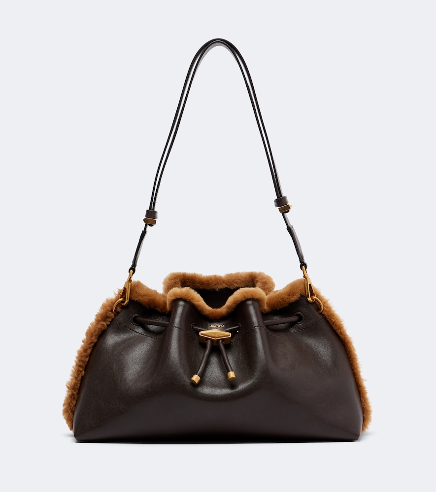 Schultertasche Cinch Medium aus Leder