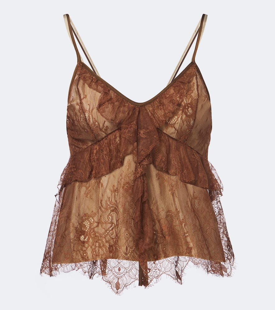 Ruffled Lace Camisole
