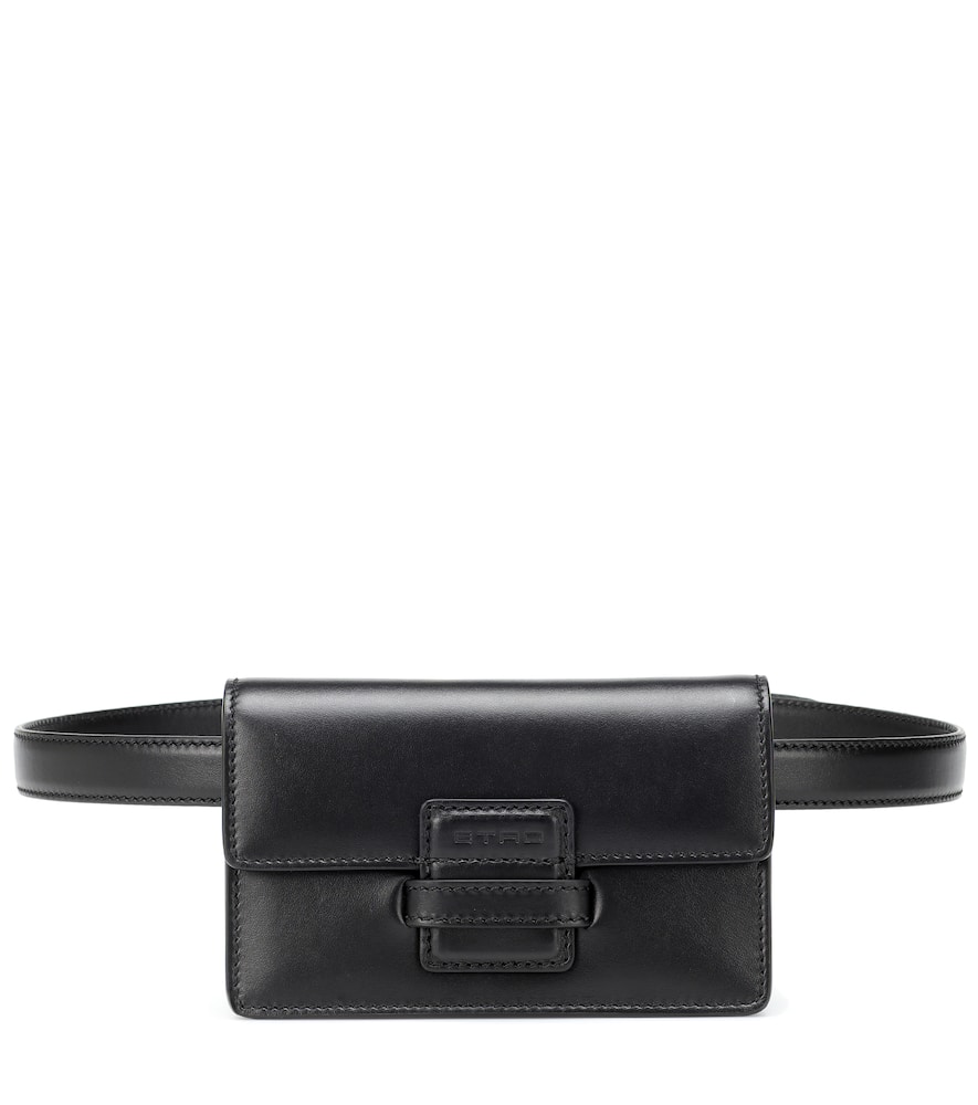 Click to view more detailed imagery on our partner's website Etro Rainbow Leather Belt Bag In Black