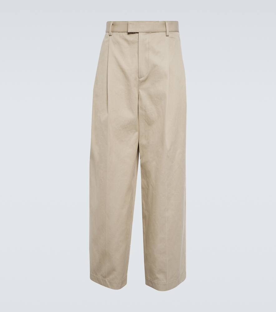 Bottega Veneta Washed Stretch Nylon Trousers In Travertine
