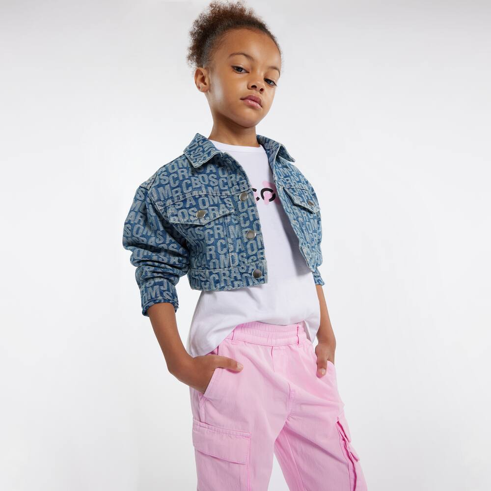 Marc Jacobs Bedruckte Jeansjacke In Blue