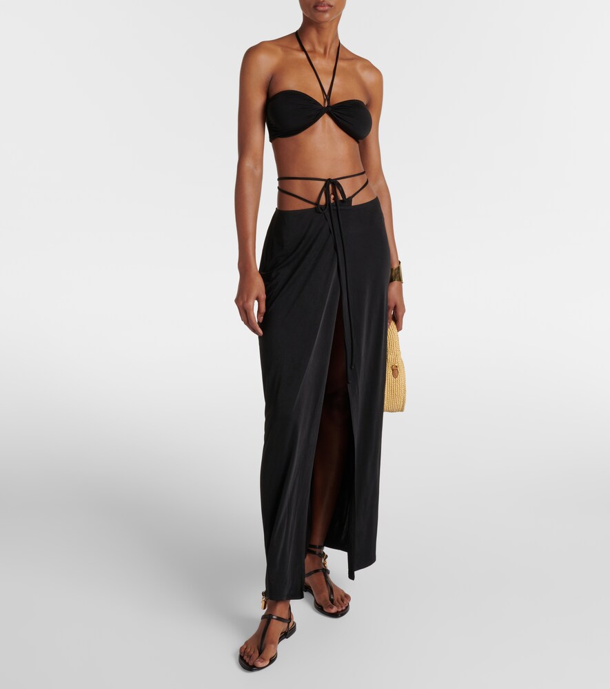 Jade Swim Avi jersey wrap skirt
