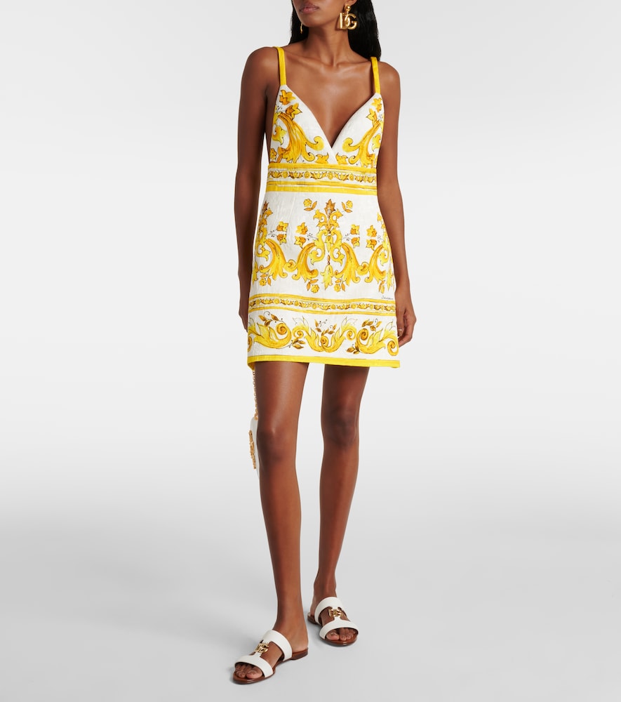  Dolce&gabbana Dolce&gabbana Minikleid Majolica Aus Brokat 