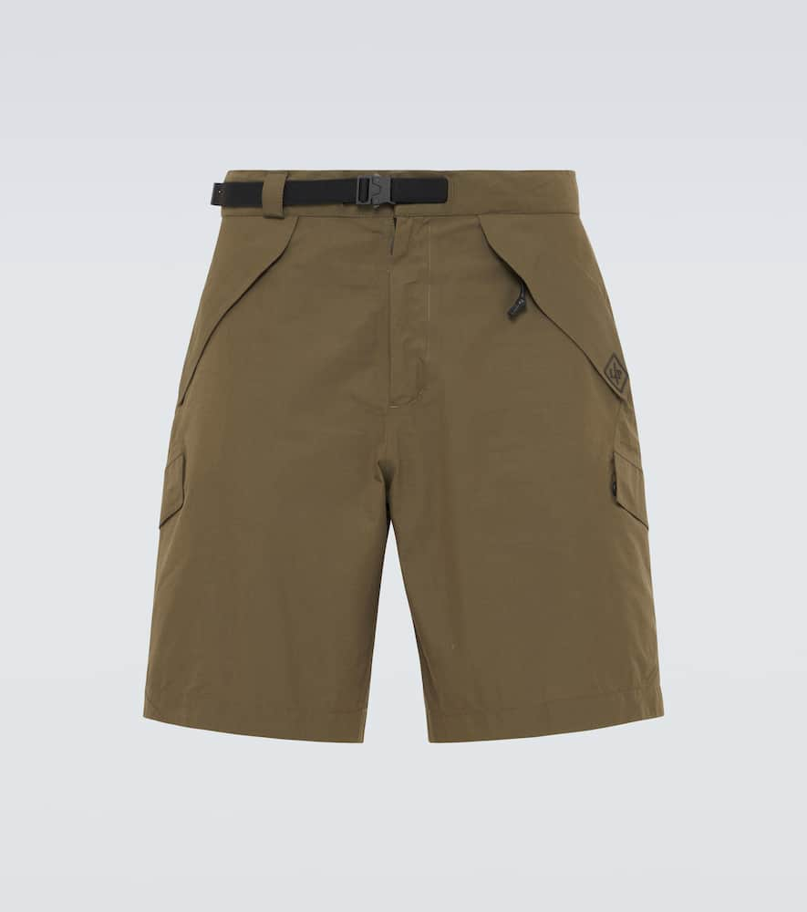 Cotton-blend technical shorts