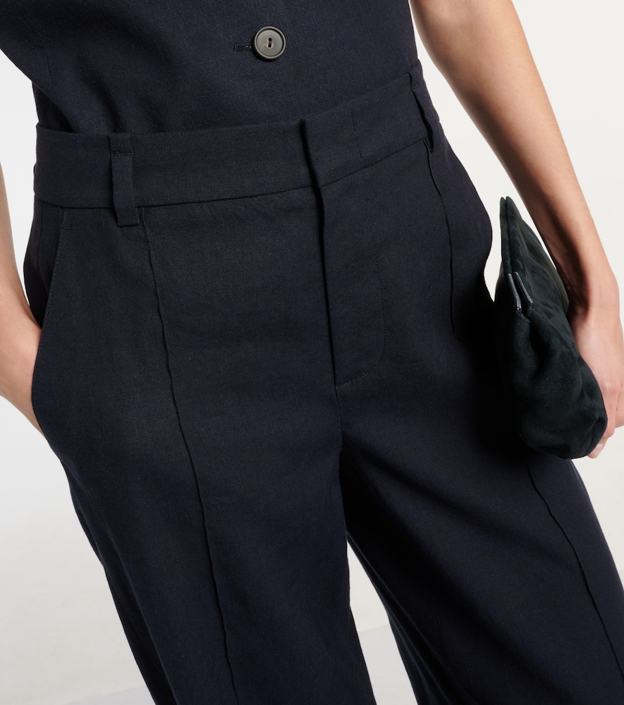  Vince Vince Linen-blend Wide-leg Pants 