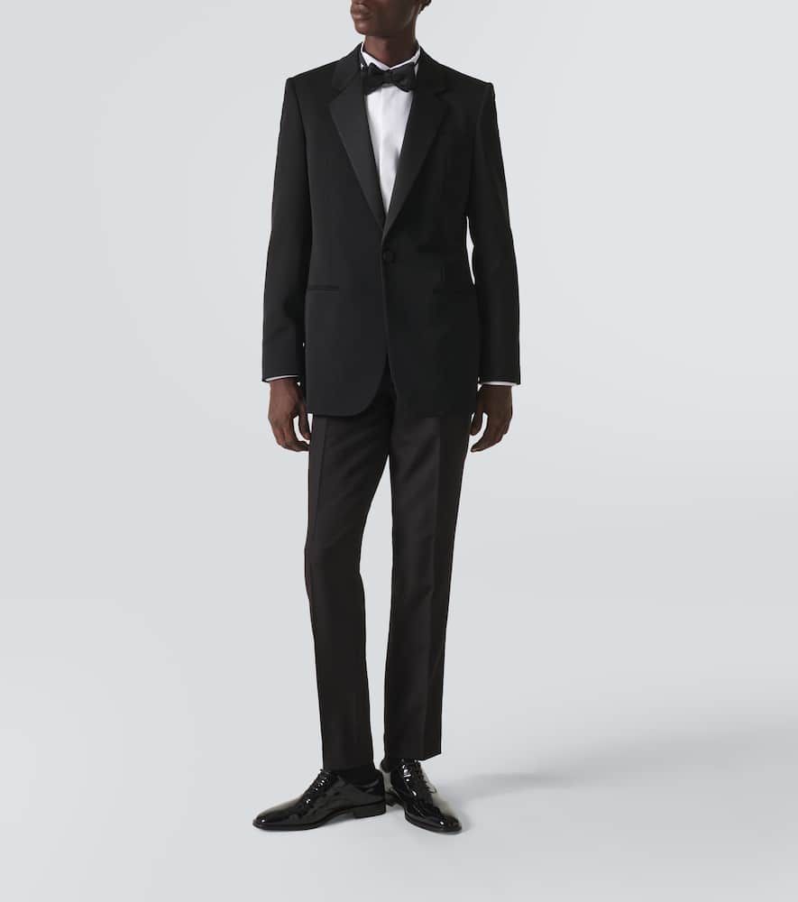Saint Laurent White Pointed Collar Long Sleeve Shirt In Cotton Man In White