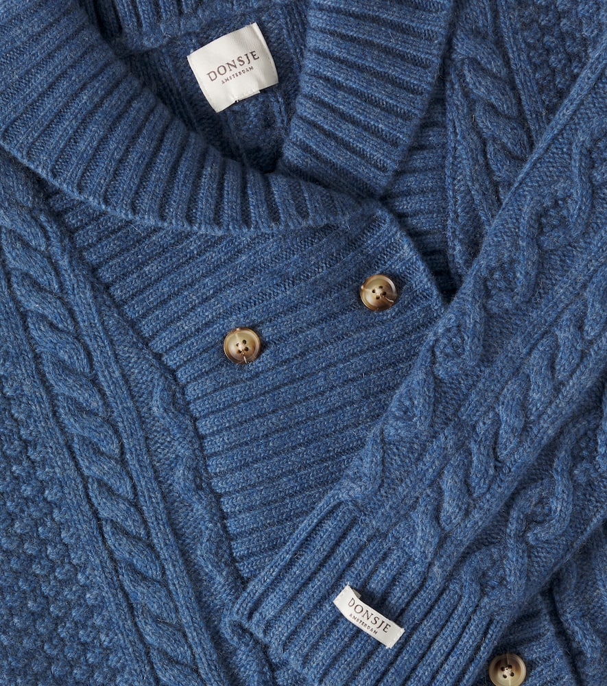 DONSJE JESPER ARAN WOOL-BLEND CARDIGAN