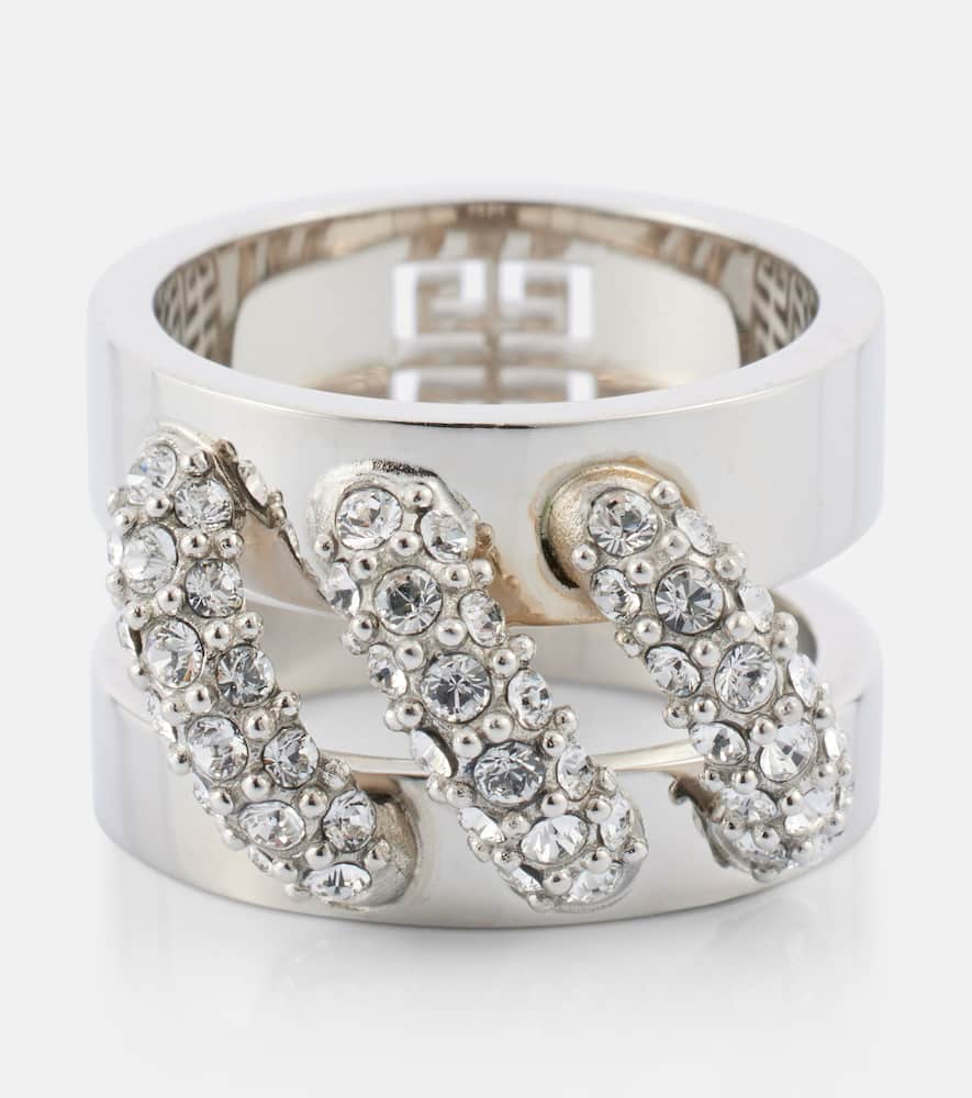 Givenchy Stitch crystal-embellished ring | Smart Closet