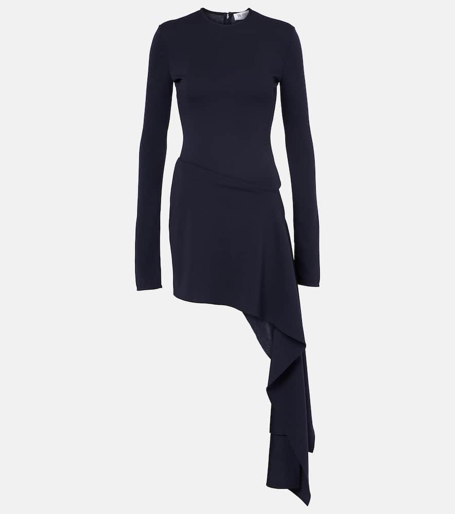 Attico Navy Blue Mini Dress In Blue