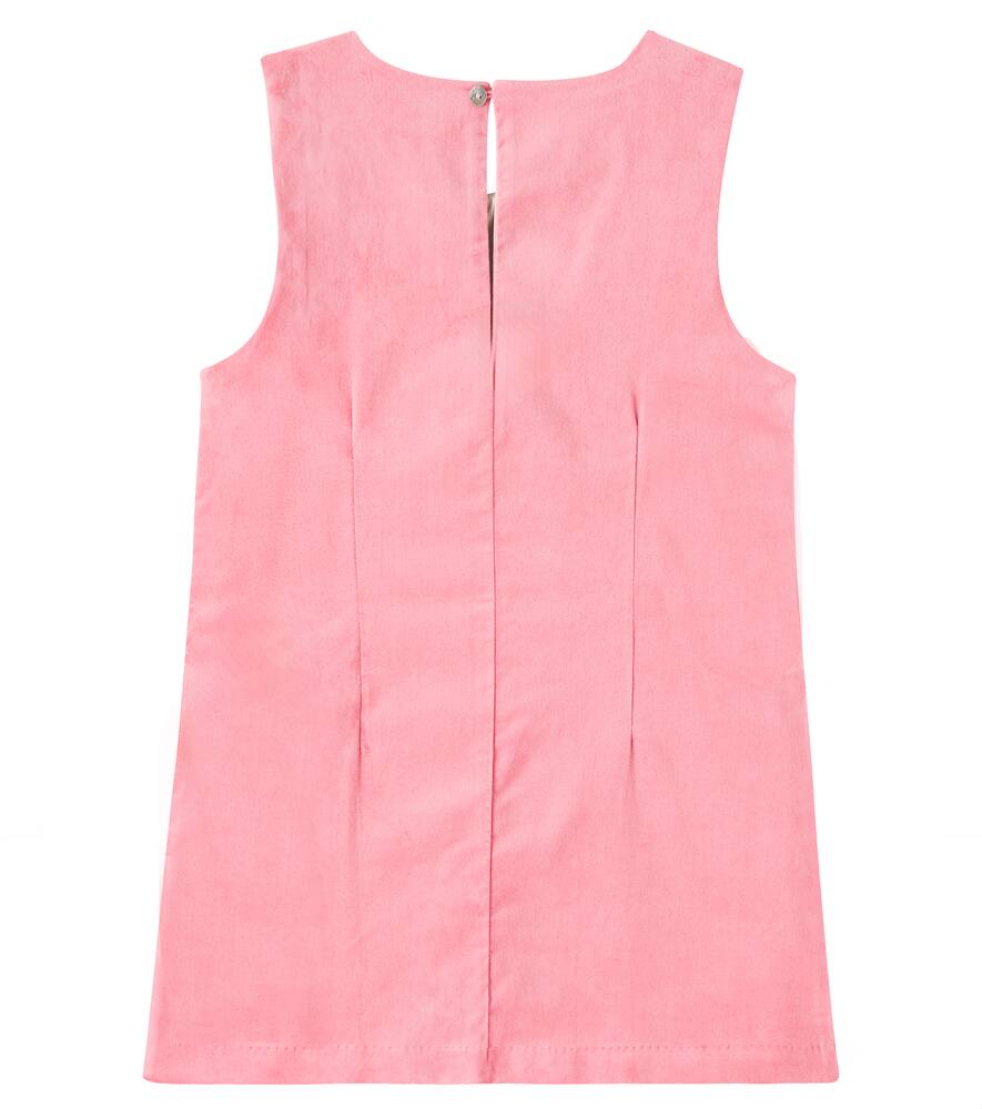 Konges Slojd Lucky Spencer Embroidered Cotton Dress In Pink