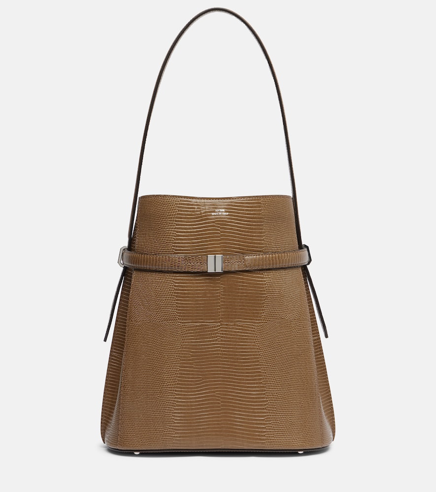 Toteme Women's Brown Leather Bucket Bag