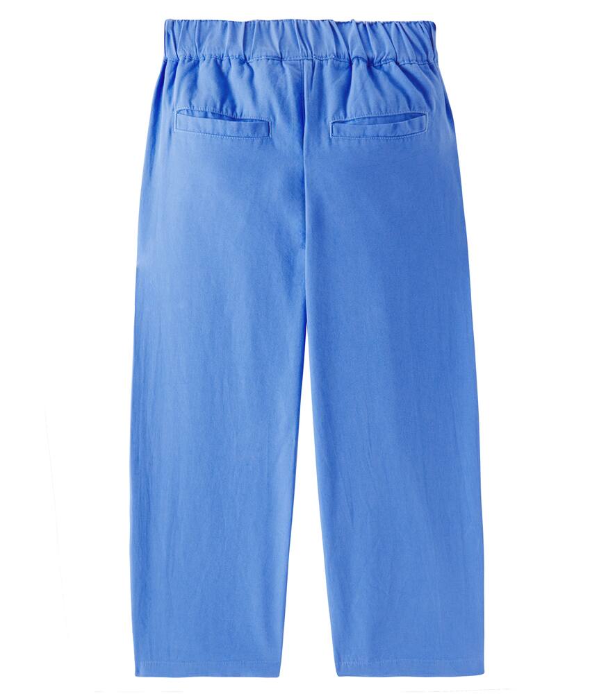 Jellymallow Milk Cotton Straight Pants In Blue