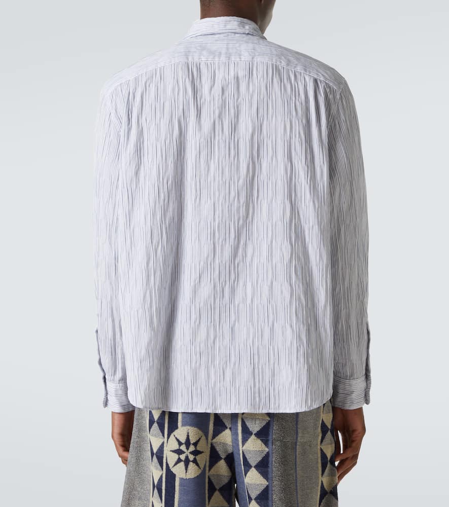 Loewe Lapel Long Sleeve Shirt In Blue