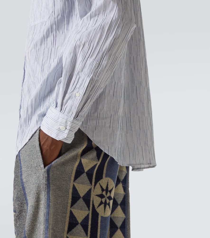 Loewe Lapel Long Sleeve Shirt In Blue