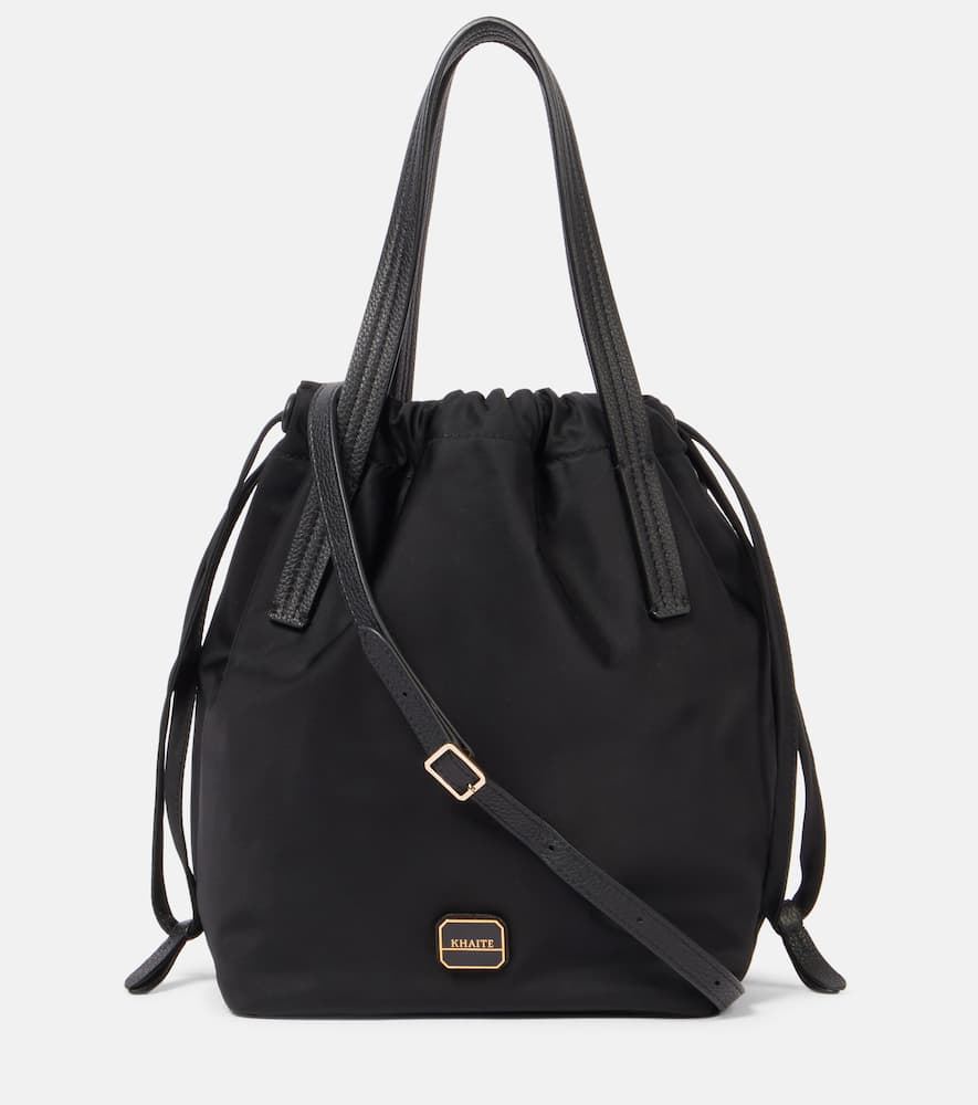 Khaite Rory Medium Leather-trimmed Bucket Bag