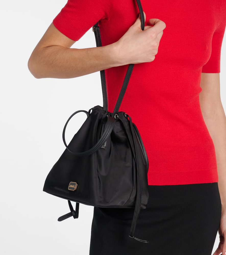Khaite Rory Medium Leather-trimmed Bucket Bag